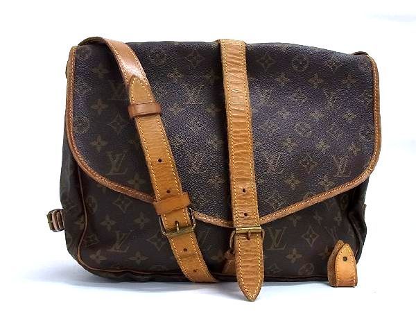 LOUIS VUITTON ソミュール35 モノグラム 1円 M42254 ルイヴィトン