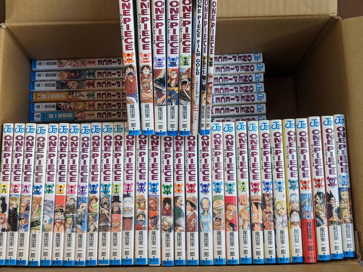 本コミック　「ONE PIECE　ワンピース　1～87巻（41～44巻無し）、FILM GOLD、777巻、零巻　尾田栄一郎」不揃い、抜けあり　管理箱