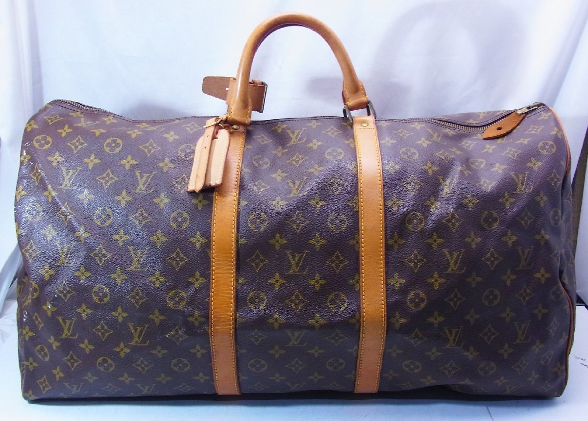LOUIS VUITTON ルイヴィトン☆キーポル60 モノグラム ブラウン 