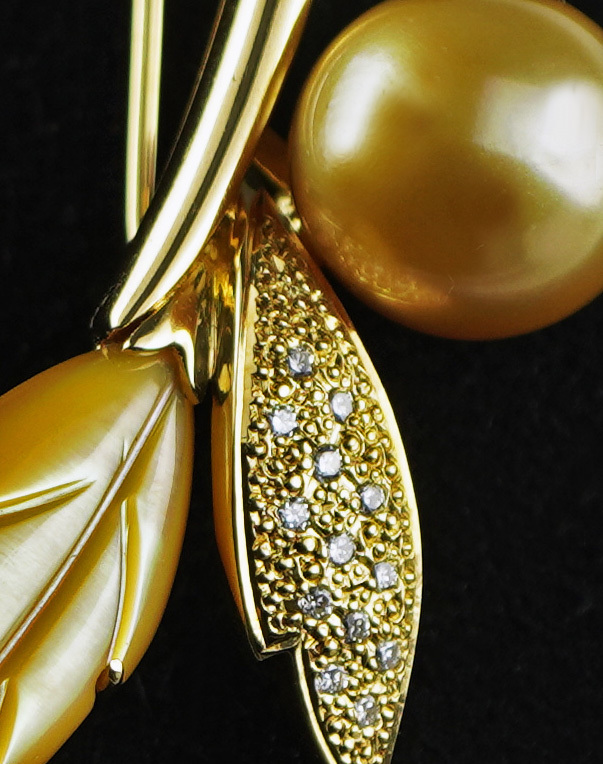 茶金級 最高品質天然南洋白蝶ゴールデンパールペンダント 茶金級 最高品質天然南洋白蝶ゴールデンパールペンダント