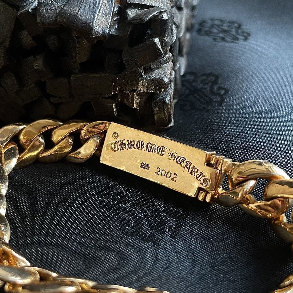 CHROME HEARTSクロムハーツ ホノルル直営店 正規品 22K GLD ID BBY 