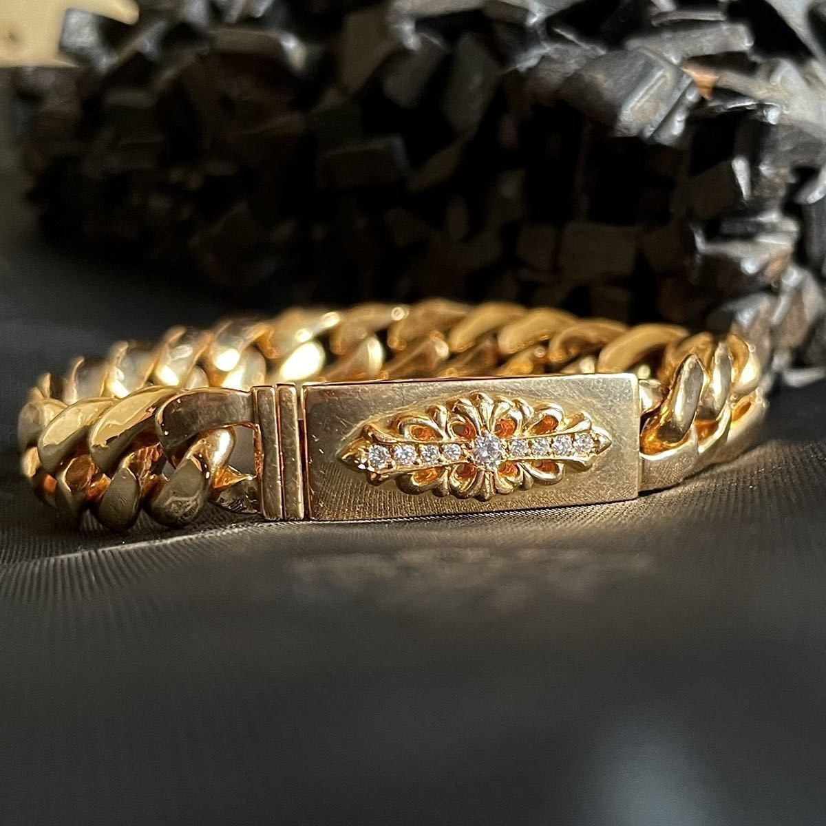 CHROME HEARTSクロムハーツ ホノルル直営店 正規品 22K GLD ID BBY 