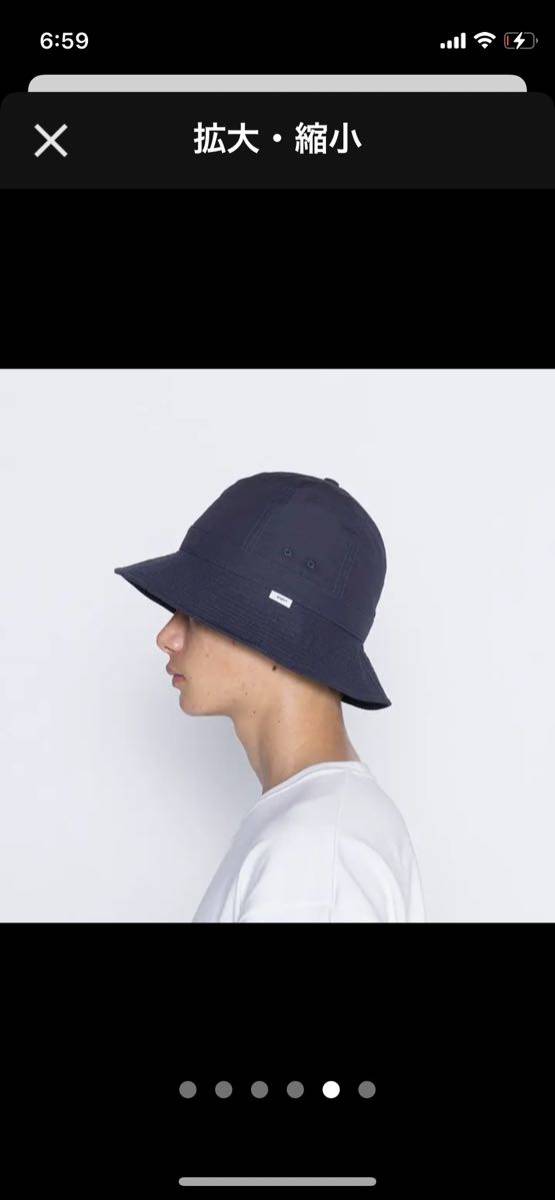 WTAPS 221HCDT-HT18 クロスボーン バケットハット ブラック サイズXL