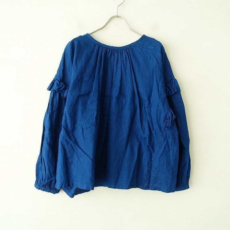 2021/定価2.6万】ネストローブ nest Robe *リネンサフィランブラウス*F 