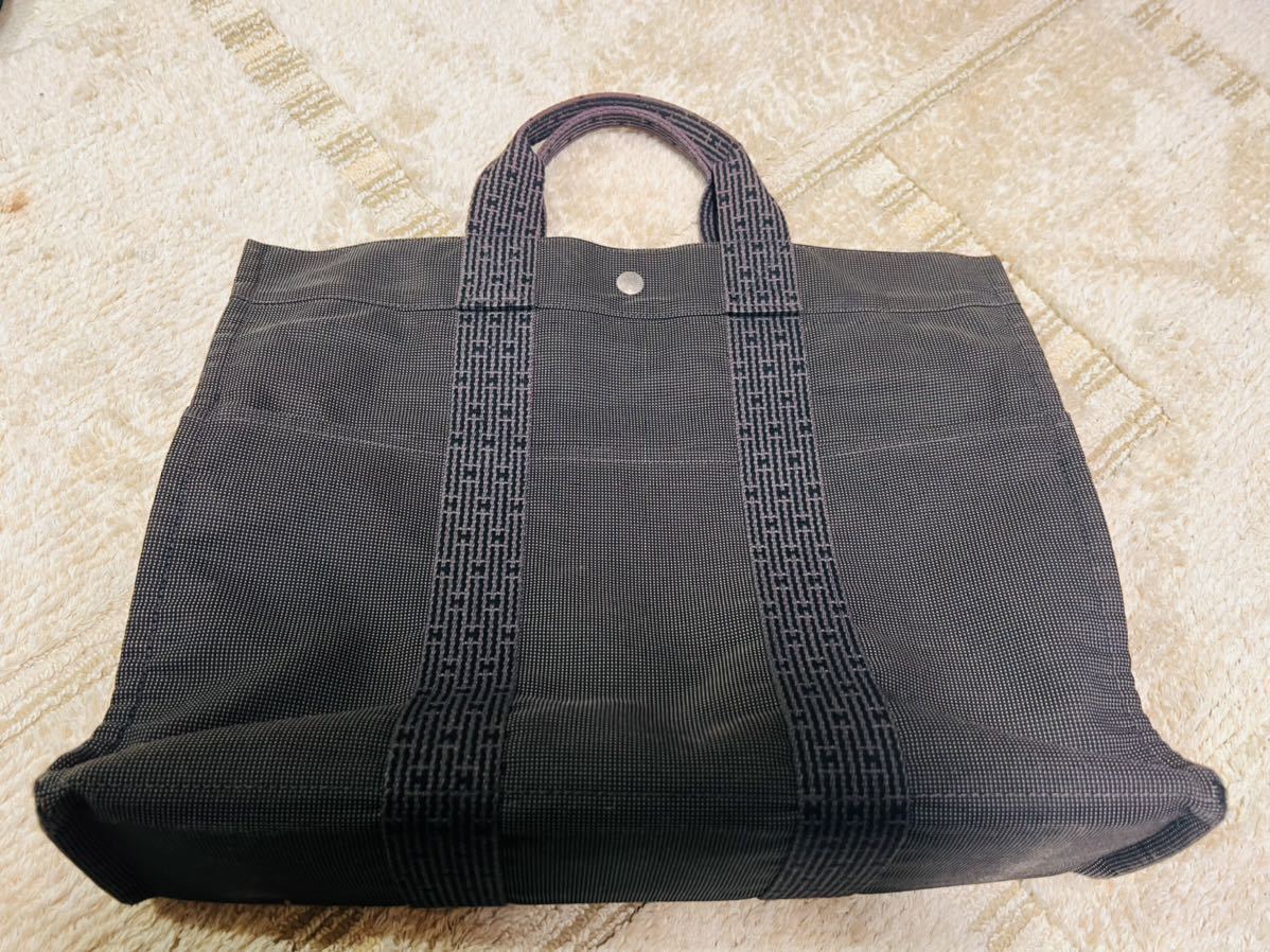 エルメス ハンドバッグ HERMES キャンバス エールライン トートバッグ