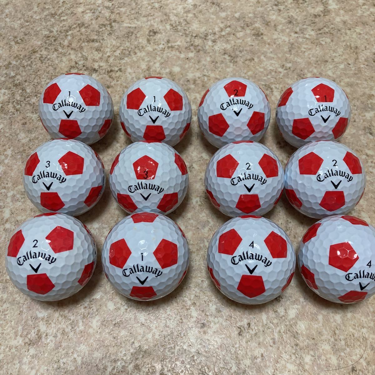 【新品同様！】2022年モデル　キャロウェイCallaway クロムソフト Chrom soft サッカーボール12球セット