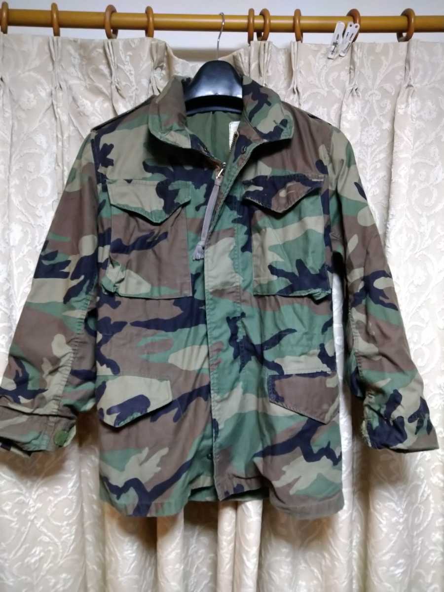 米軍　実物 M-65フィールドジャケット　ウッドランド迷彩 サイズＸＳ−Ｒ　DLA-83　払い下げ　放出品 LC-2 LC-1 キャンプ　アウトドア　 