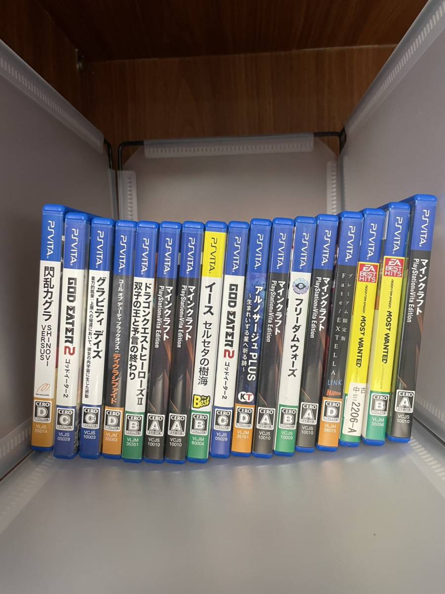#M PS Vita PS4 ソフト17点 まとめ 大量 セット マインクラフト ゴッドイーター2 ドラゴンクエストヒーローズ イース 他