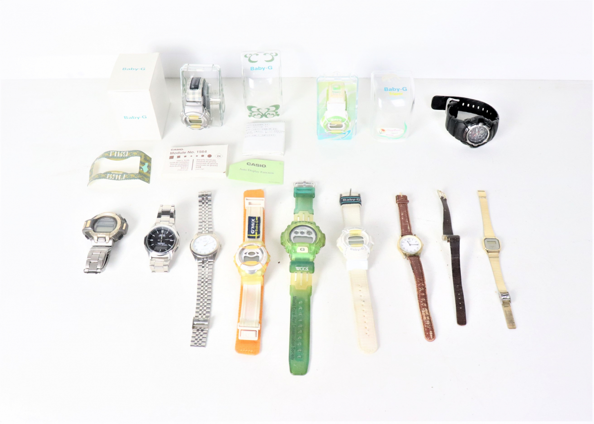 49-446】腕時計 まとめ SEIKO CASIO 他 置時計 長期保管品 現状品