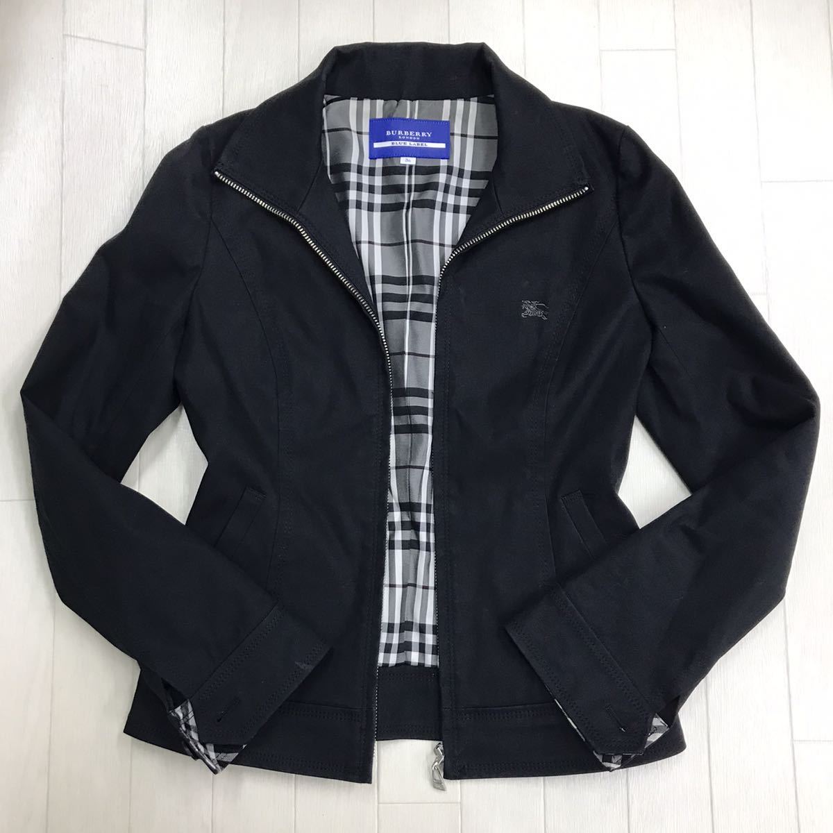 保管品 Burberry ブルーレーベル ジャケット ブルゾン 36サイズ BLUE 