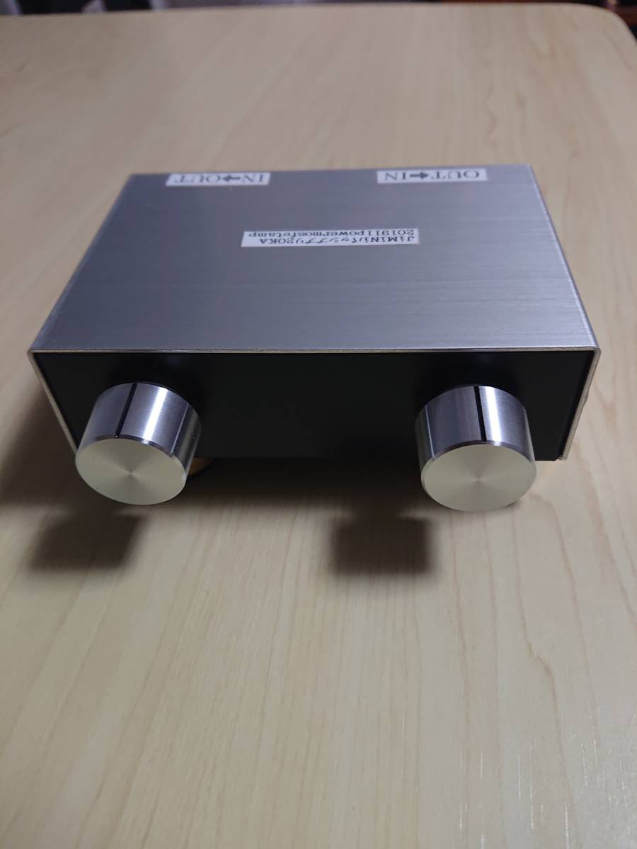 パッシブプリ２０KA　LR独立アルミツマミで音量調節 音の左右焦点合せに超便利 ど真ん中定位 jimini製 美品動作問題なし 高音質 音劣化なし
