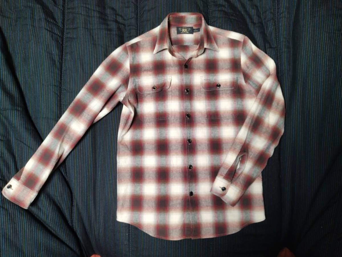 RRL　ツイル　ワークシャツ　S（US.サイズ）