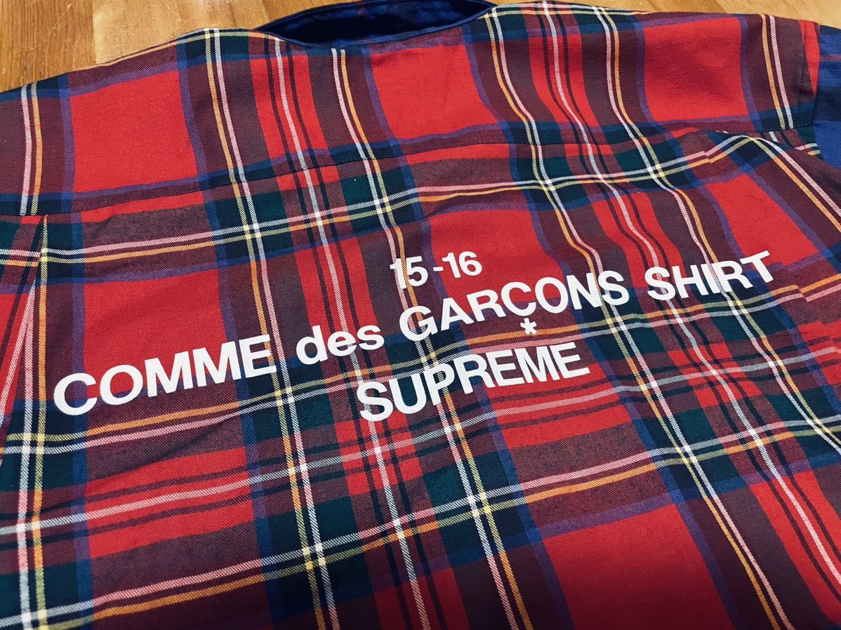supreme シュプリーム comme des garcons shirt ギャルソン タータン