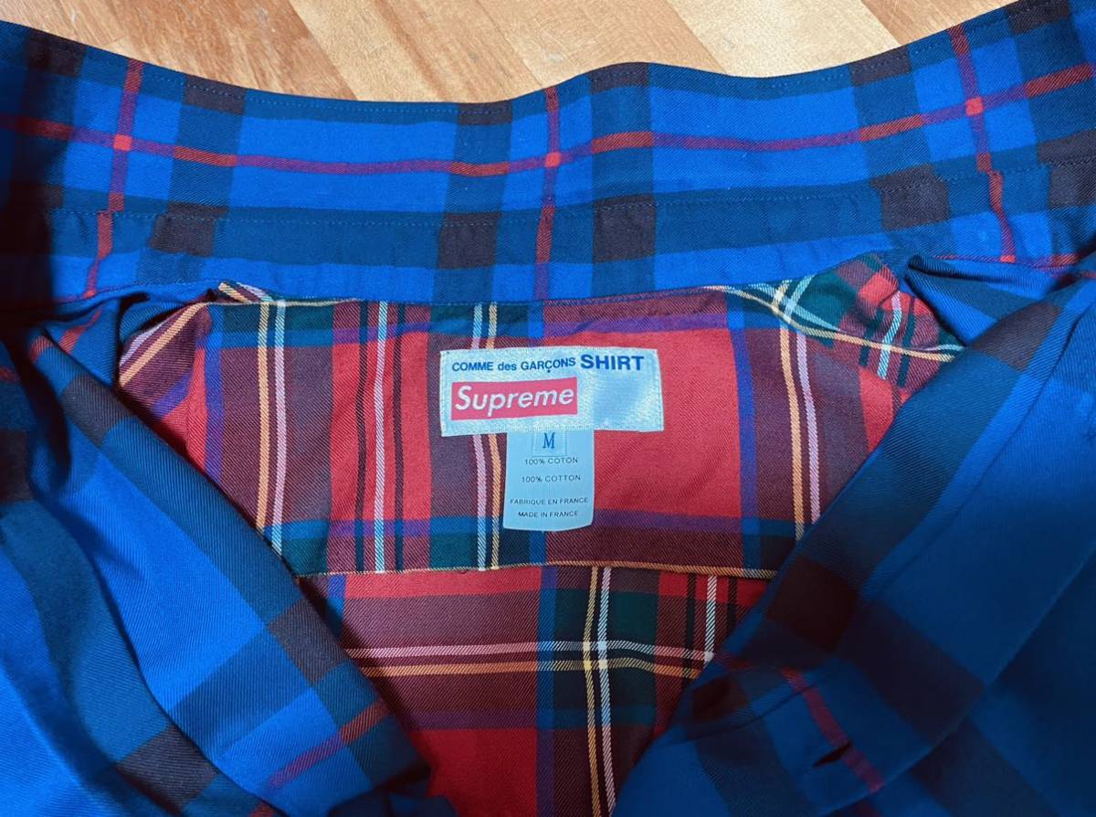 supreme シュプリーム comme des garcons shirt ギャルソン タータン