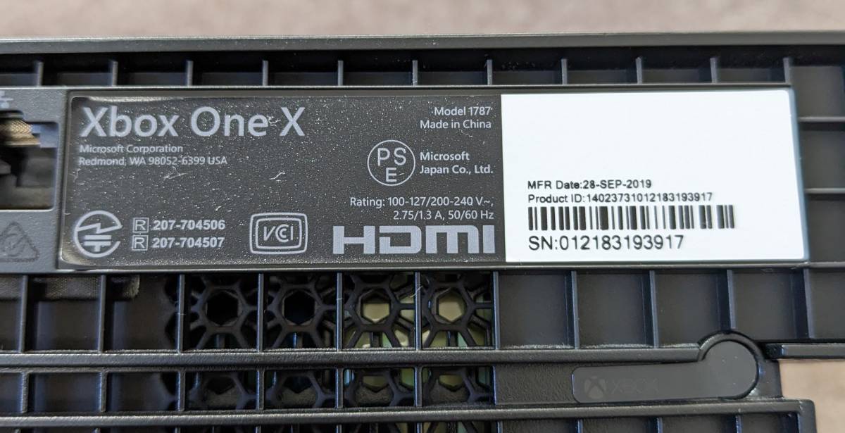 Microsoft Xbox One X 1TB Model1787 One Xbox Microsoft XBOX ONE Spare