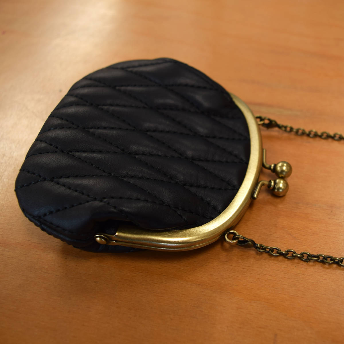 backdrop leathers がま口小銭入れ