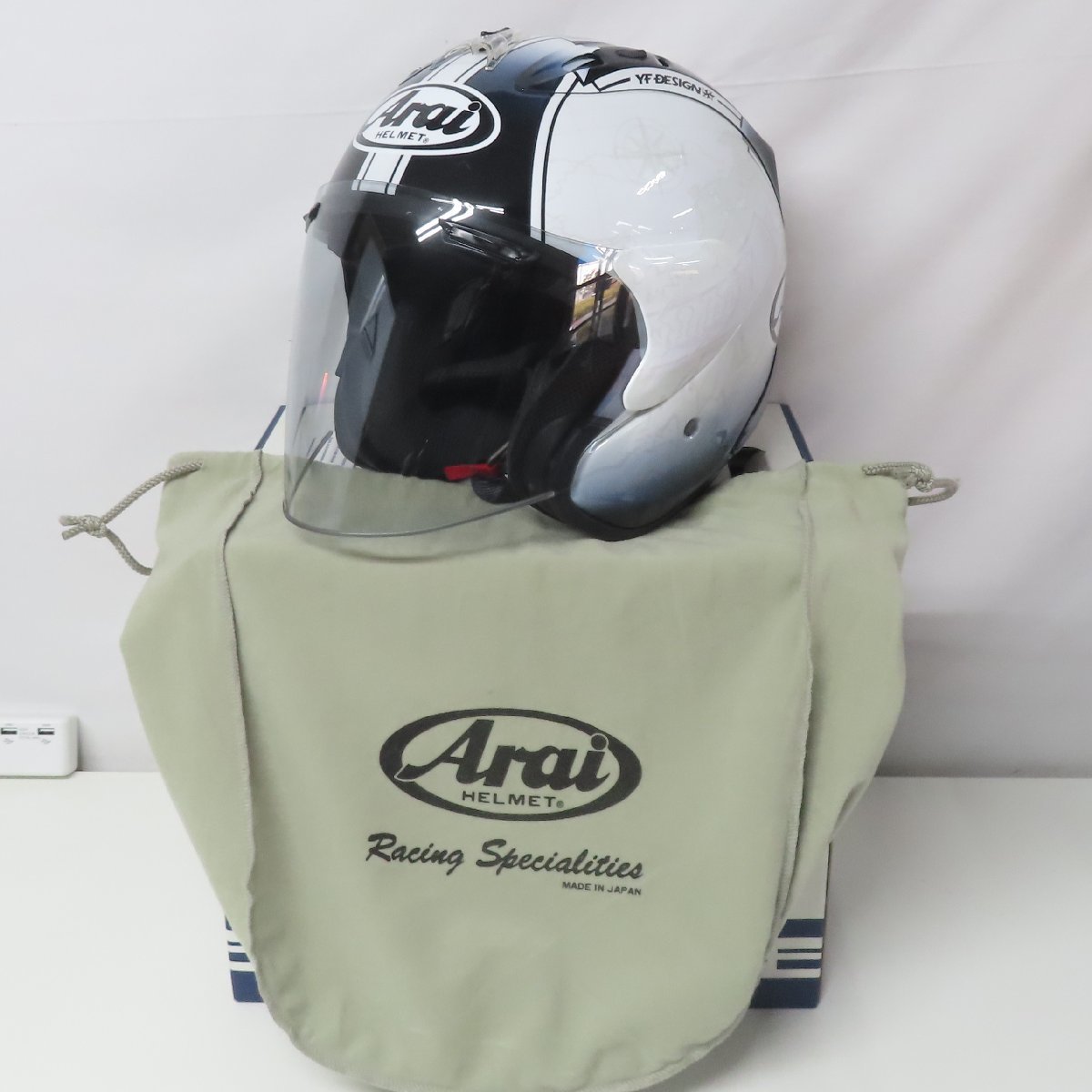 中古美品】Arai アライ SZ-Ram4 ハラダ ツアー ジェットヘルメット L
