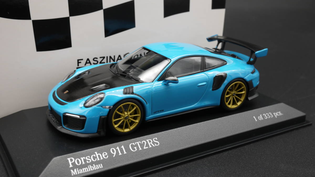 1:43 ポルシェ 911 (991 Ⅱ) GT2 RS マイアミブルー 2018 ドイツ限定