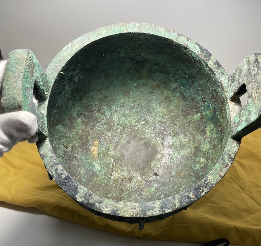 中国美術 漢代 青銅器 青銅三足香炉 青銅鼎 金属工芸 工芸品 【公式通販】