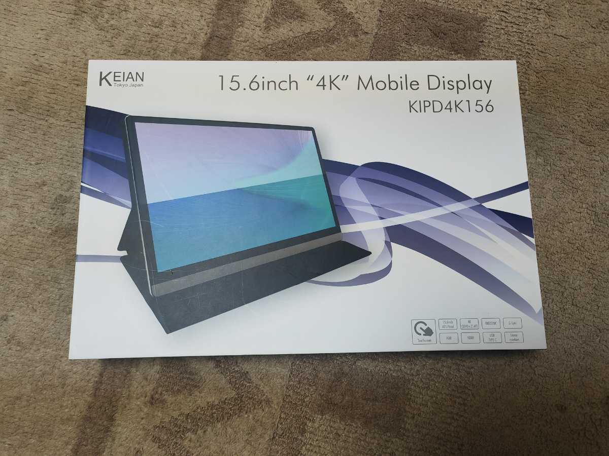 KEIAN 15.6インチ 4K(3840×2160)対応 モバイルディスプレイ KIPD4K158