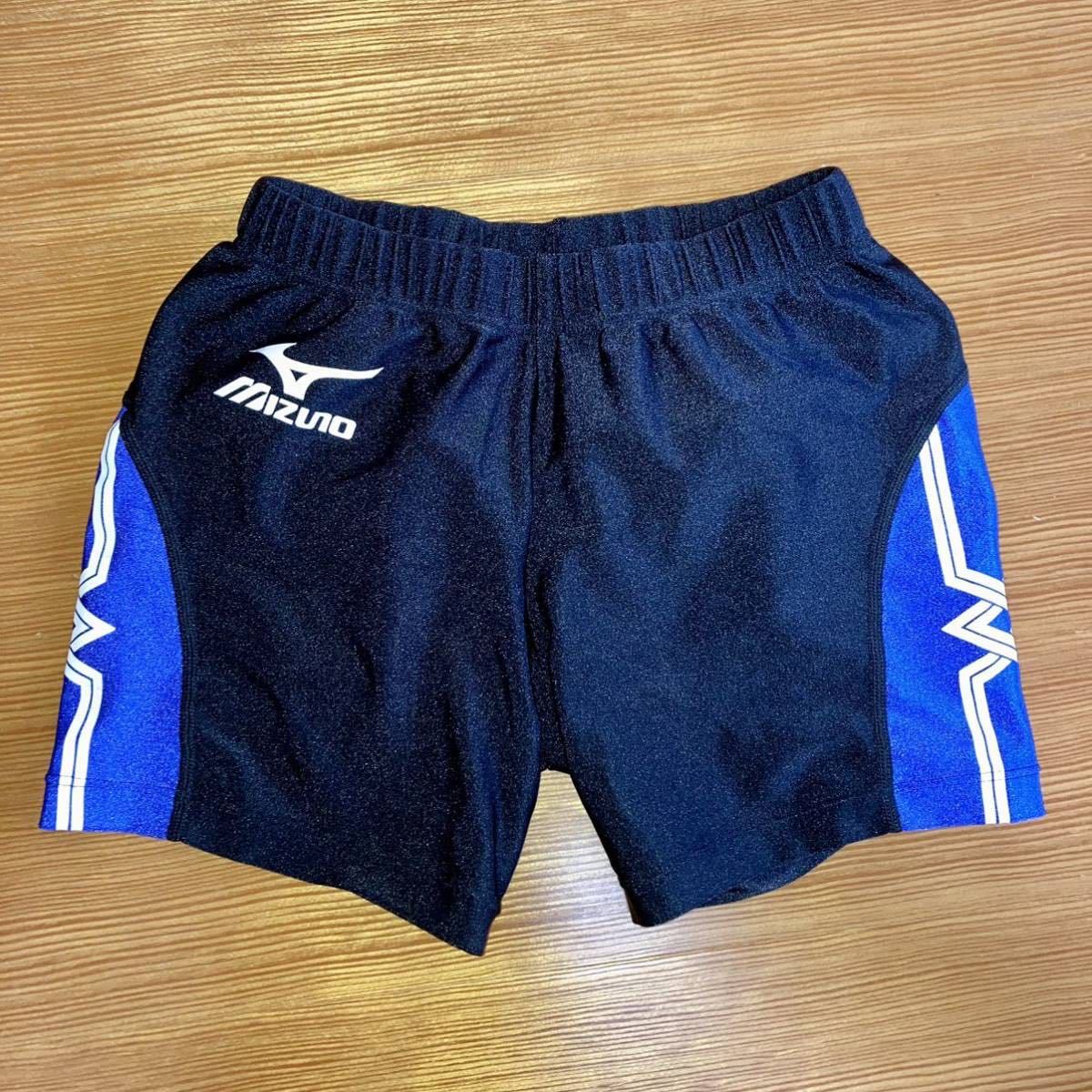 MIZUNO 女子 陸上競技 ショートタイツ Mサイズ 強光沢ナイロン生地 