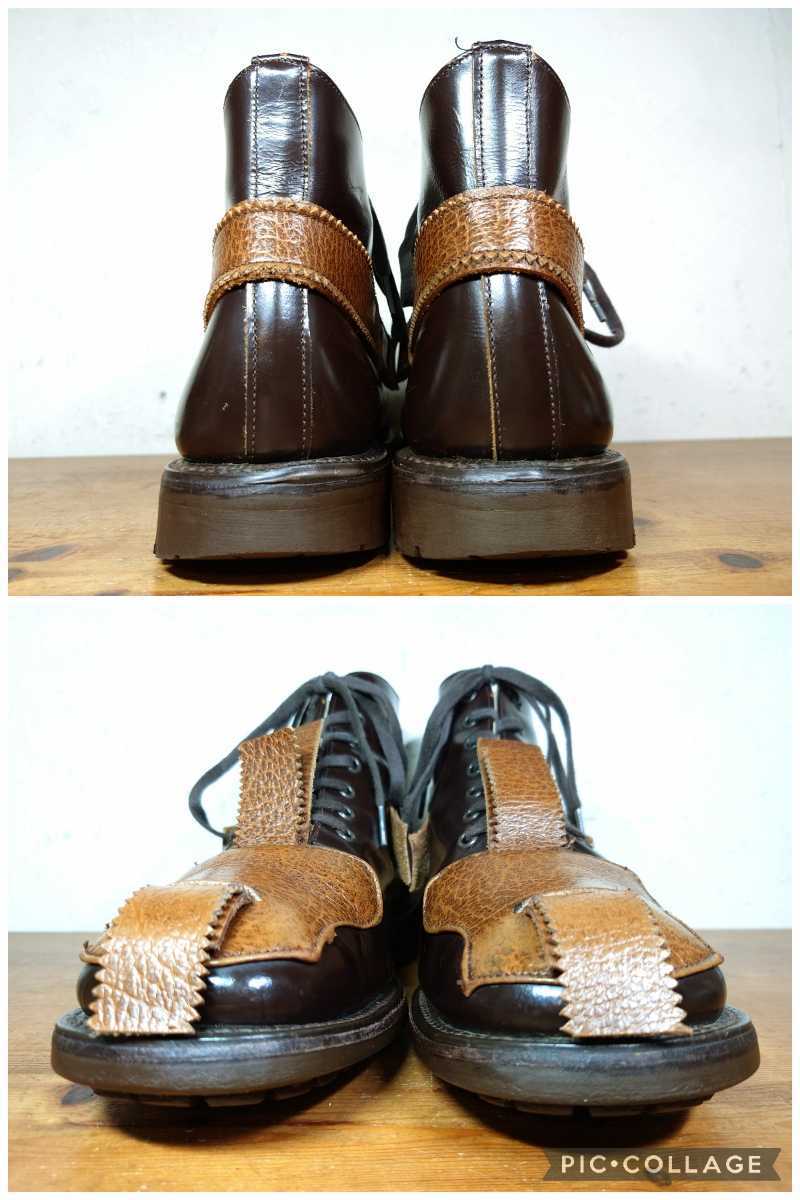 美品】英国製 JOHN MOORE/ジョンムーア ストラップ コンバットブーツ 