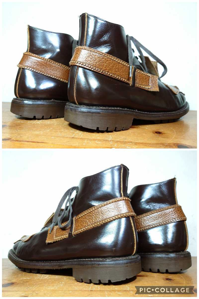美品】英国製 JOHN MOORE/ジョンムーア ストラップ コンバットブーツ 