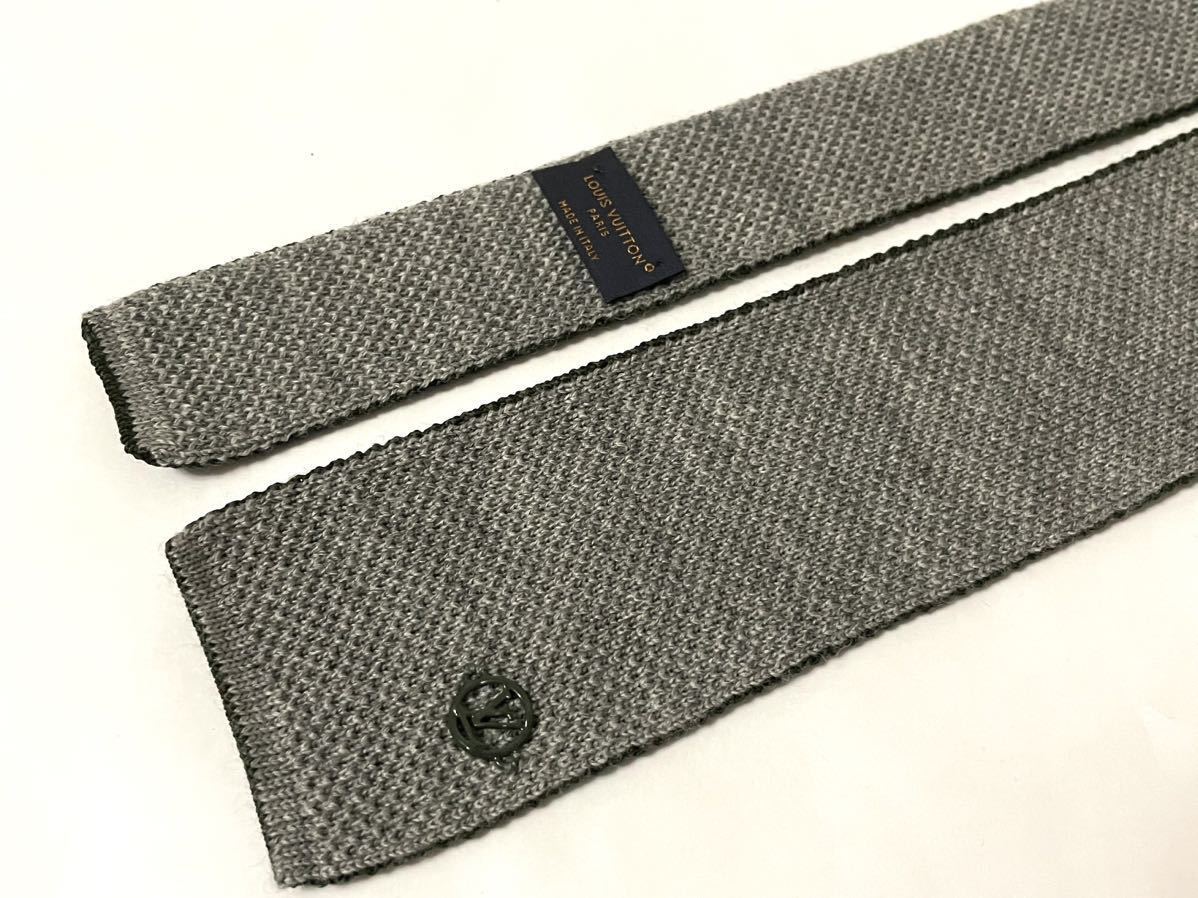 ルイヴィトン　リバーシブルニットネクタイ LOUIS VUITTON ルイヴィトン ネクタイ クラヴァット ニッティッド 6CM