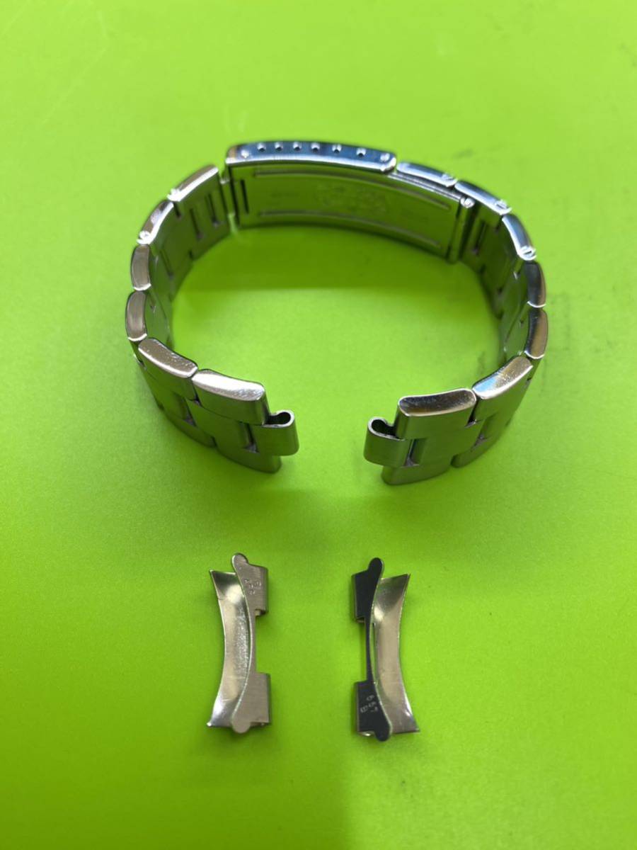 ロレックス 純正 ハードブレス 78350 FF557B 美品 19mm エアキング等に