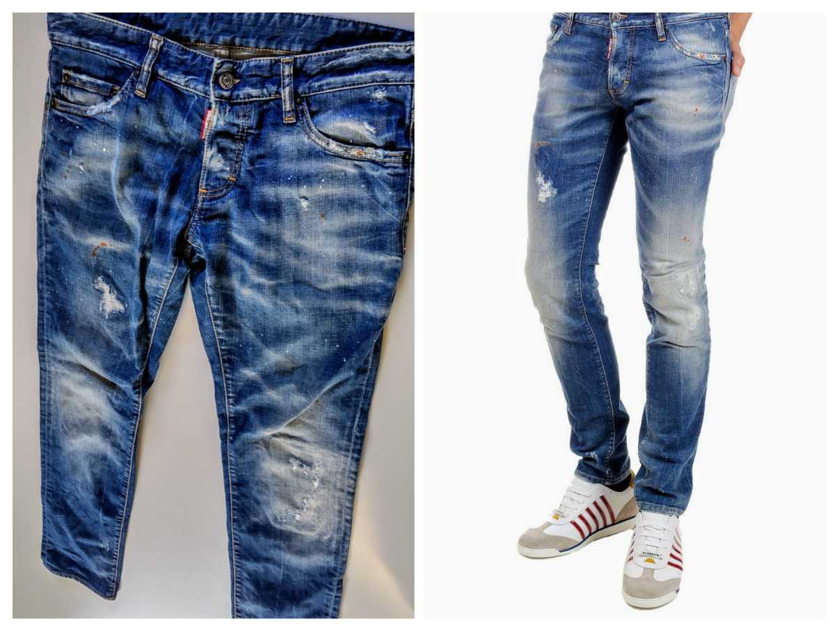 E【 DSQUARED2 ディースクエアード 】 SLIM JEAN 48 スタッフ 