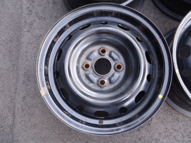 マツダ】デミオ純正黒スチール☆6J×14インチ +45 PCD100-4穴☆
