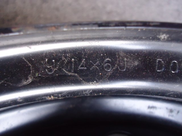 マツダ】デミオ純正黒スチール☆6J×14インチ +45 PCD100-4穴☆