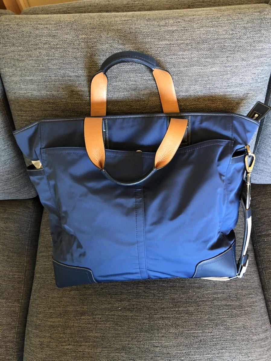 COACH ボストンバッグ ネイビー 美品 2way ネイビー ボストンバッグ