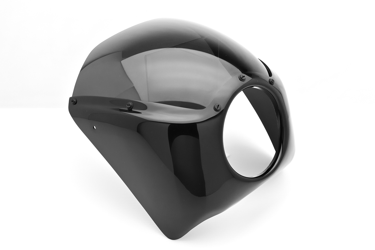 【キズ有り】 アレンネス DIRECT BOLT-ON フェアリング 06-035 / 黒ゲル　'06～'17 ダイナ