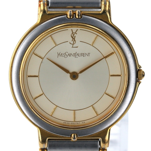 レディース イヴサンローラン Yves Saint Laurent コンビ クォーツ 腕時計