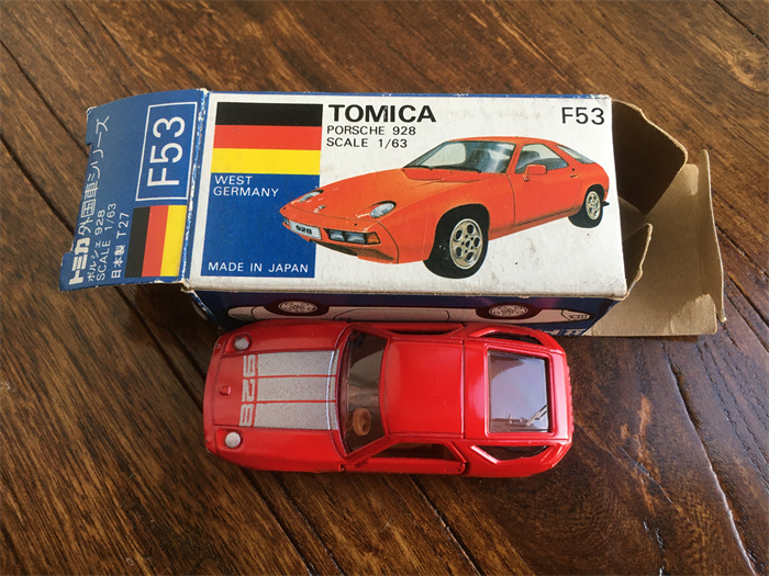 トミカ ポルシェ928 外国車シリーズ F53 A096 トミカ F53-1-7 青箱