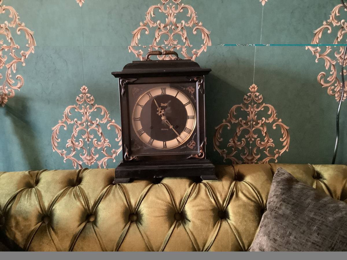 アンティーク　レトロ MEIJI CLOCK 30DAY 明治時計 ゼンマイ式 置き時計 