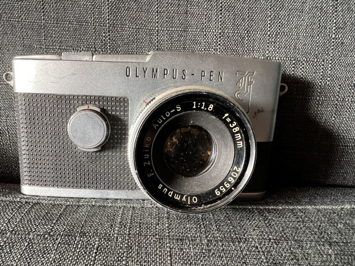 【OLYMPUS】 オリンパス ペンF OLYMPUS PEN F カメラ コンパクト一眼 1：1.8 38mm フィルムカメラ 
