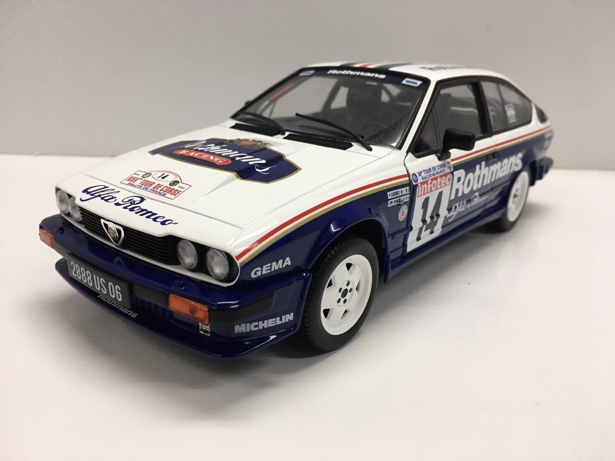 1/18 SOLIDO ソリド アルファ ロメオ GTV6 #14 ロスマンズ 3rd Rallye