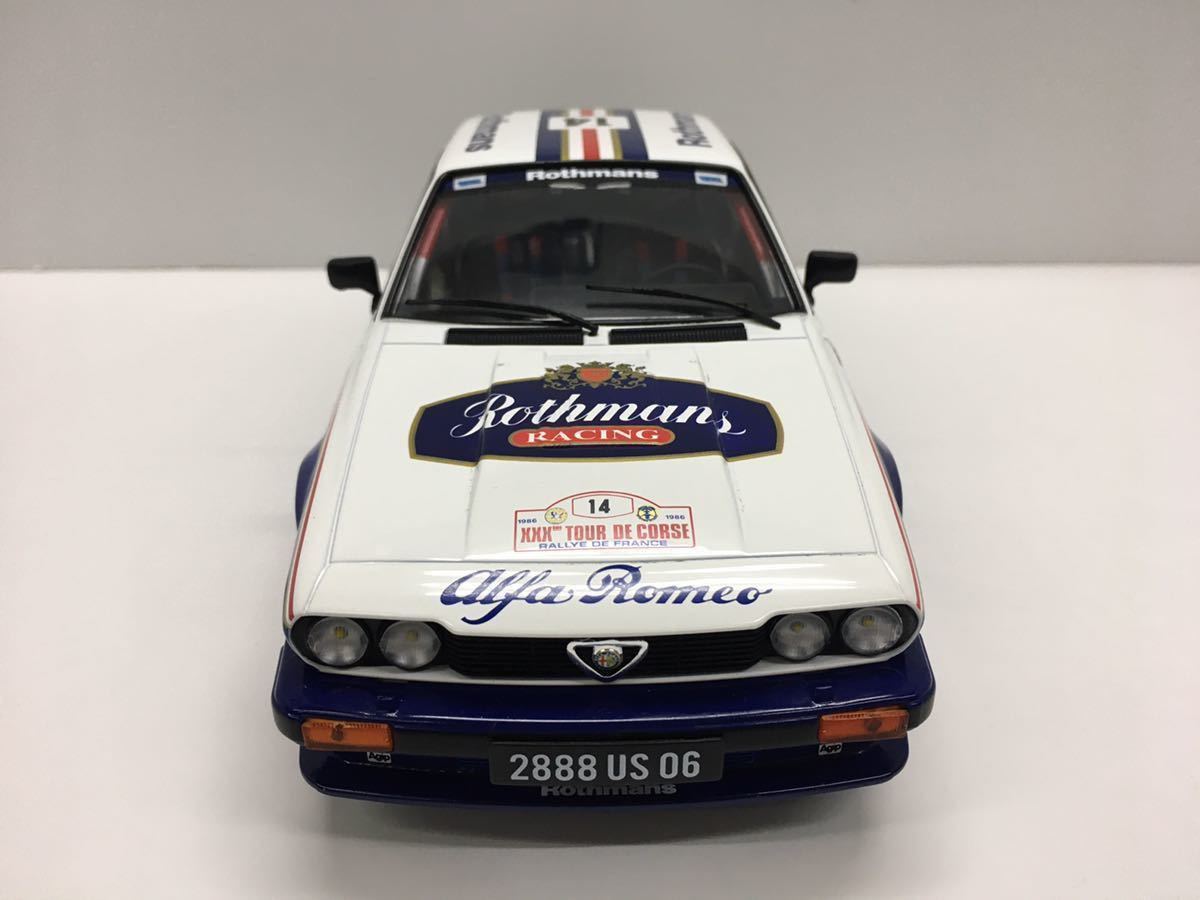 1/18 SOLIDO ソリド アルファ ロメオ GTV6 #14 ロスマンズ 3rd Rallye