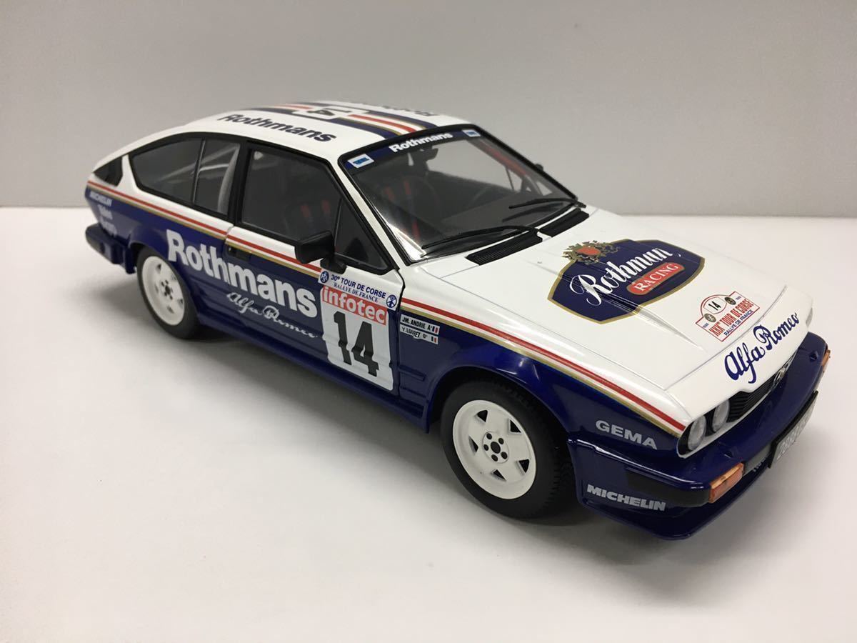 アルファロメオ　2600 solido 1/18 SOLIDO ソリド アルファ ロメオ GTV6 #14 ロスマンズ 3rd Rallye