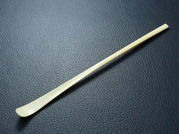 △60SK2397△象牙風茶杓・5g/時代煎茶道具茶量茶匙 茶杓 象牙 茶道具