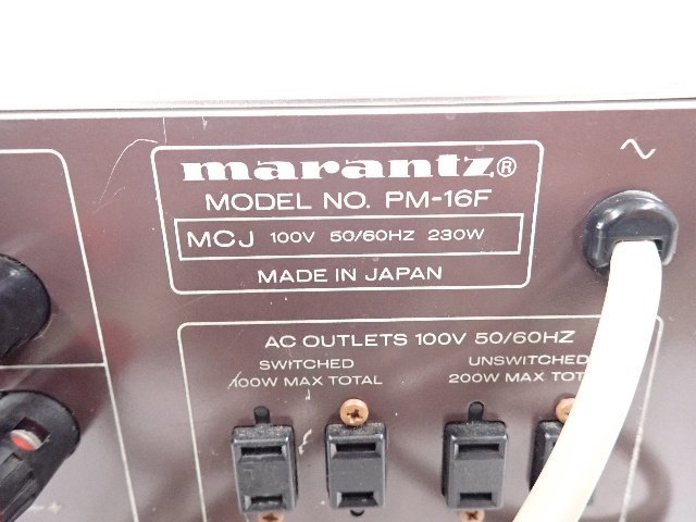 マランツ プリメインアンプ Marantz PM-16 marantz PM-16F - Yahoo