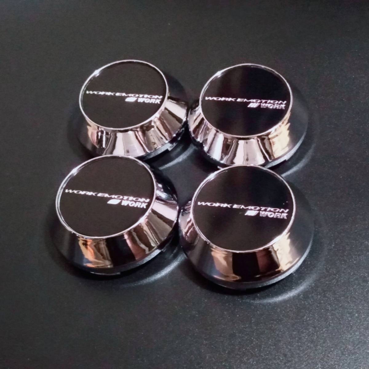 WORK☆センターキャップ★EMOTION エモーション銀黒