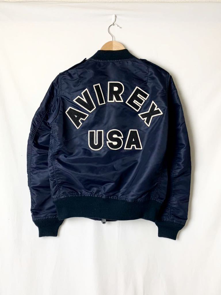 希少 AVIREX アヴィレックス レザーフライトジャケット MA-1 刺繍 3073001933087231_01_7157w.jpeg