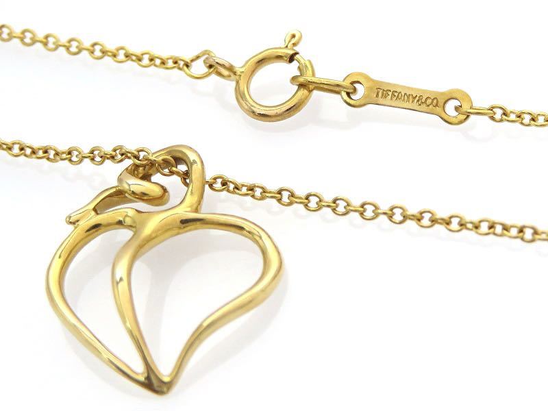 TIFFANY&Co ティファニー 750 ネックレス リーフ アップル ハート