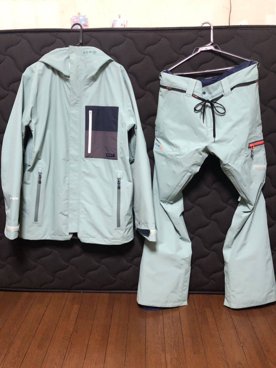 REW F+Light JKT STRIDER JEAN PANTS SLIM FIT 上下セット Mサイズ GORE-TEX ゴアテックス　美品