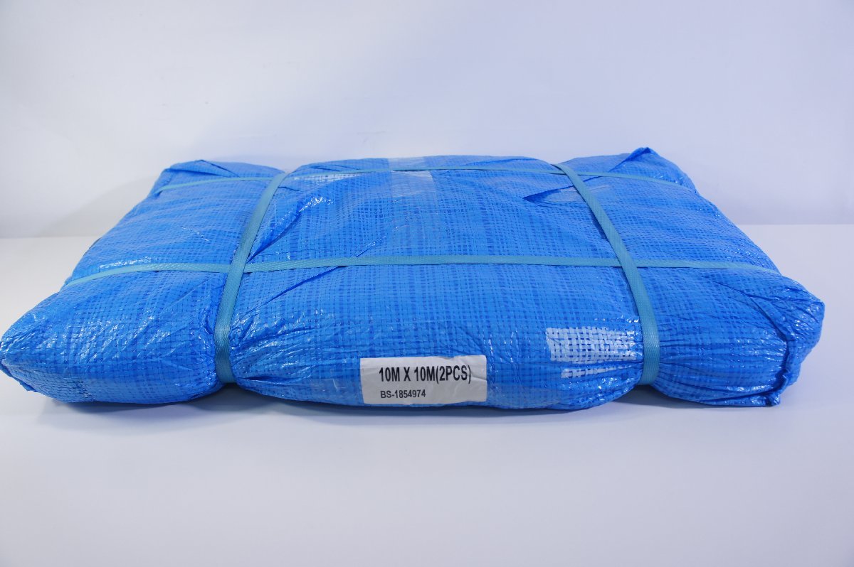 ☆137☆【未使用】 ブルーシート 10M×10M 2PCS 2枚入り