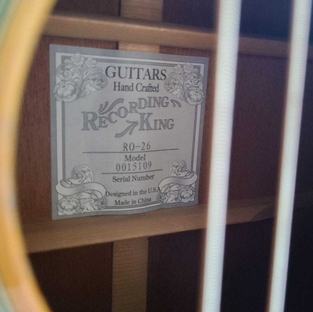 RECORDING KING RO-26 総単板 Recording - King | RO-G6 บริษัท