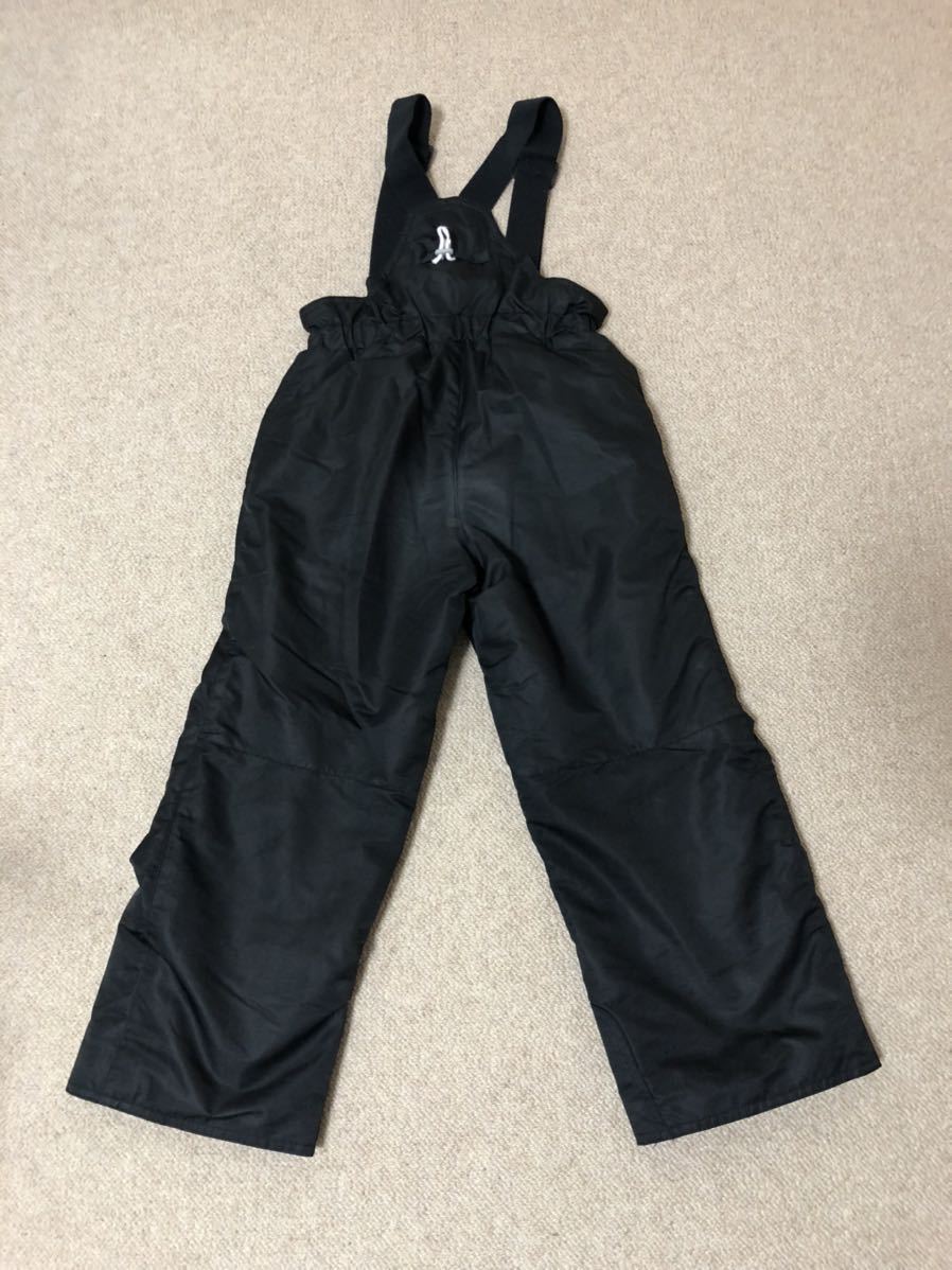 スキーウエア 上下セット　ネオンイエロー　黄色　黒色　キッズ　雪遊び　男の子女の子　上下セット　サイズ調整機能付き　120cm 130cm